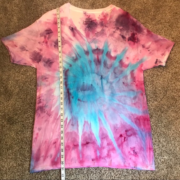 Custom Tie Dye Tshirt Unisex Size Large - Picture 4 of 8